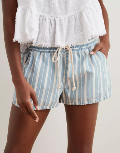 AE AERIE CHAMBRAY SHORT - Naughty Panda Outlet