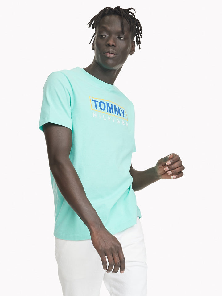TOMMY HILFIGER ESSENTIAL COLOR LOGO T-SHIRT - Naughty Panda Outlet