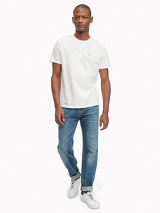 TOMMY HILFIGER ESSENTIAL HENLEY T-SHIRT - Naughty Panda Outlet