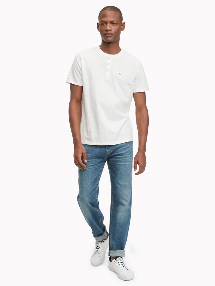 TOMMY HILFIGER ESSENTIAL HENLEY T-SHIRT - Naughty Panda Outlet