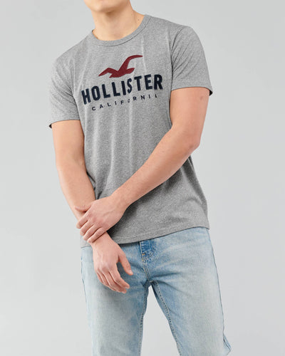 Hollister Applique Logo Graphic Tee - Naughty Panda Outlet