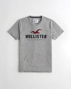 Hollister Applique Logo Graphic Tee - Naughty Panda Outlet