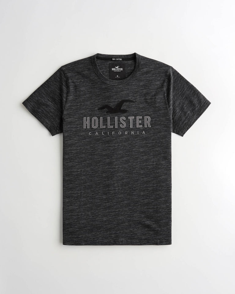 Hollister Applique Logo Graphic Tee - Naughty Panda Outlet