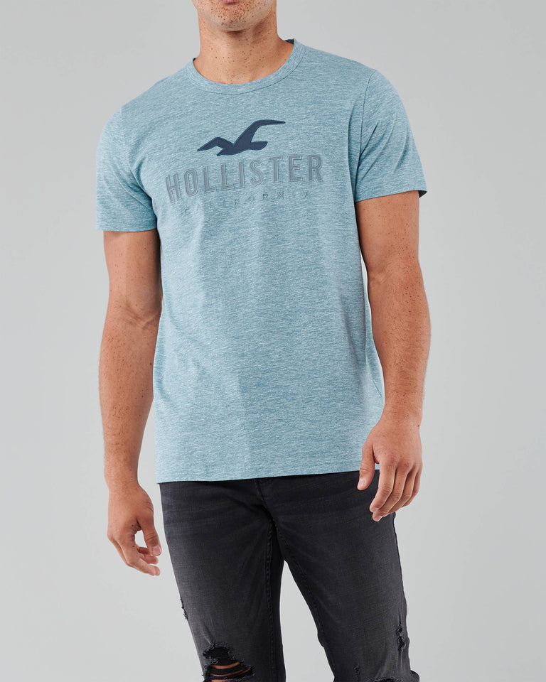 Hollister Applique Logo Graphic Tee - Naughty Panda Outlet