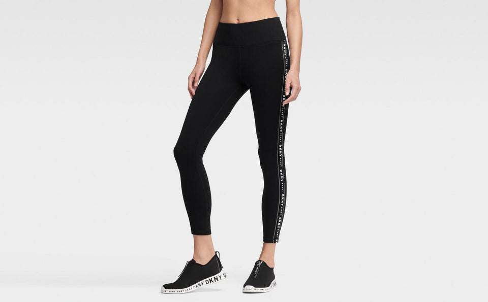 DKNY HIGH-WAISTED LOGO LEGGING - Naughty Panda Outlet