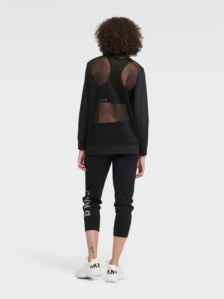 DKNY BOMBER JACKET WITH SPACER MESH - Naughty Panda Outlet