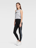DKNY HIGH-WAISTED LEGGING WITH NEON LOGO STRIPE - Naughty Panda Outlet