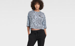 DKNY CROPPED TEE WITH BONDED POCKET - Naughty Panda Outlet