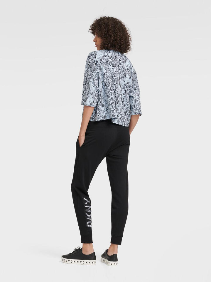 DKNY CROPPED TEE WITH BONDED POCKET - Naughty Panda Outlet