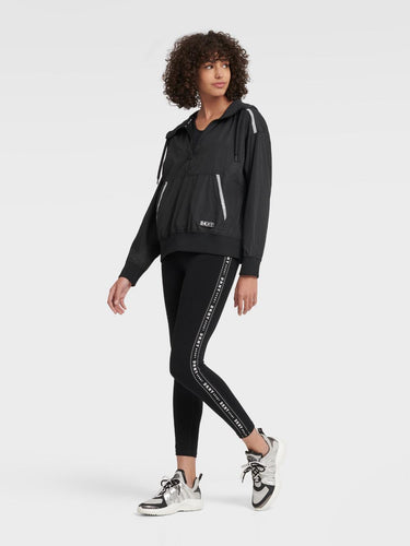 DKNY HOODED HALF-ZIP WINDBREAKER - Naughty Panda Outlet