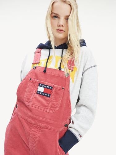 TOMMY HILFIGER WASHED CORDUROY OVERALL DRESS - Naughty Panda Outlet