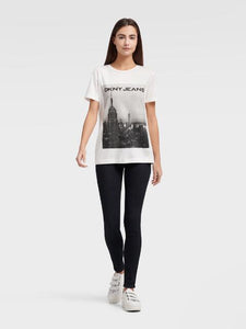 DKNY CITYSCAPE LOGO TEE - Naughty Panda Outlet