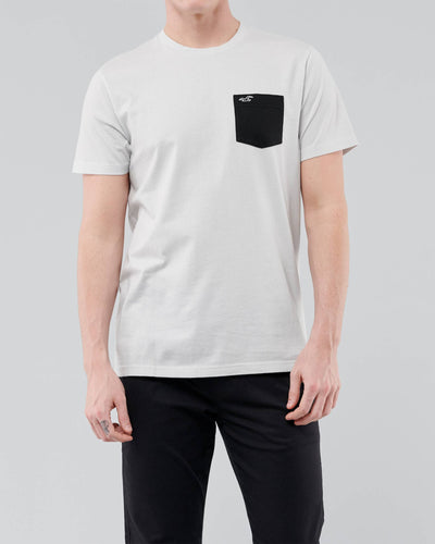 Hollister Herringbone Pocket T-Shirt - Naughty Panda Outlet