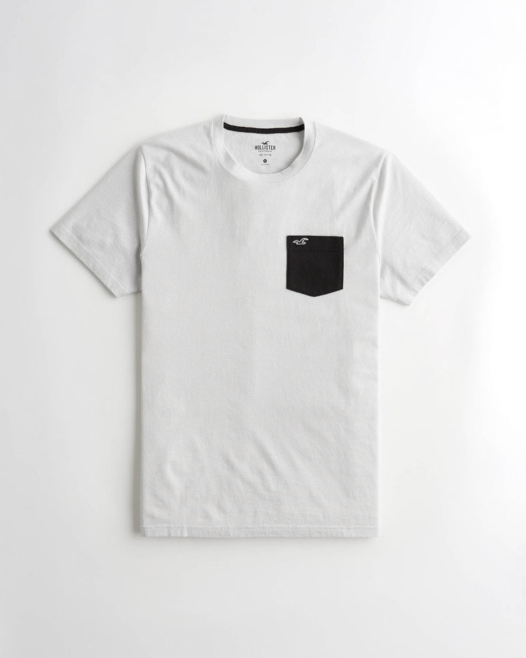Hollister Herringbone Pocket T-Shirt - Naughty Panda Outlet