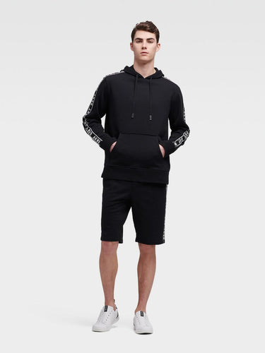 DKNY TAPED-LOGO HOODIE - Naughty Panda Outlet