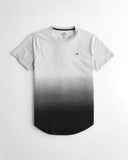 Hollister Ombré Curved Hem T-shirt - Naughty Panda Outlet