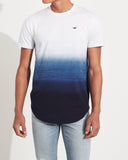 Hollister Ombré Curved Hem T-shirt - Naughty Panda Outlet