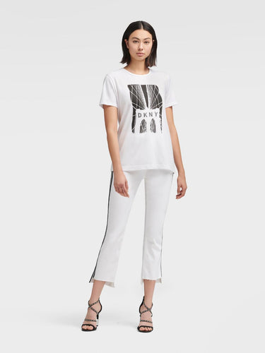 DKNY BROOKLYN BRIDGE LOGO T-SHIRT - Naughty Panda Outlet