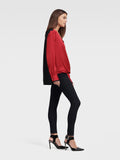 DKNY LONG SLEEVE TWIST FRONT BLOUSE - Naughty Panda Outlet