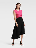 DKNY ASYMMETRICAL SKIRT WITH EXPOSED ZIP - Naughty Panda Outlet