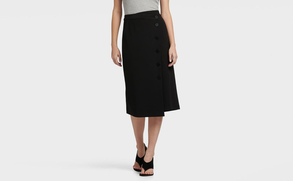 DKNY BUTTON DETAIL SKIRT - Naughty Panda Outlet