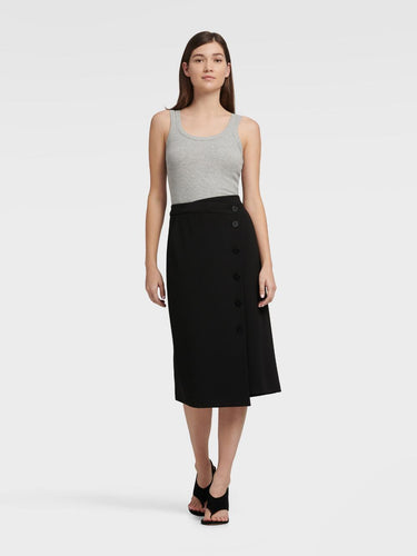 DKNY BUTTON DETAIL SKIRT - Naughty Panda Outlet