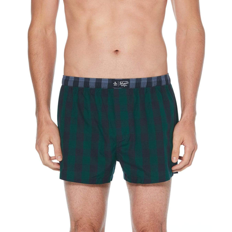 Original Penguin PLAID 3 PACK BOXERS - Naughty Panda Outlet