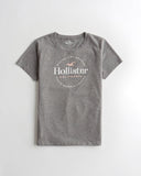 Hollister Print Logo Graphic Tee - Naughty Panda Outlet