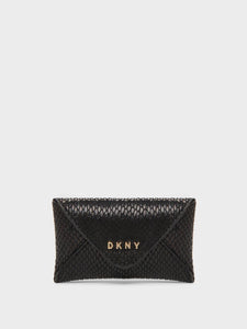 DKNY SNAKE PRINT EMBOSSED ENVELOPE CARD HOLDER - Naughty Panda Outlet