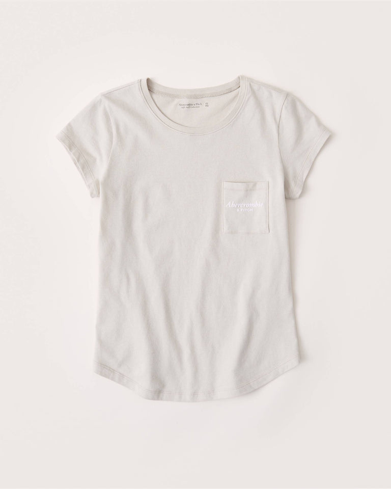 A&F Short-Sleeve Logo Tee - npoutlet