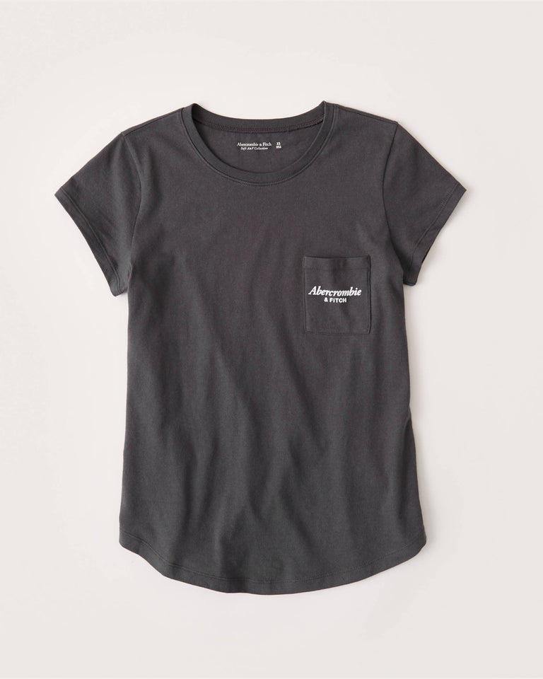 A&F Short-Sleeve Logo Tee - npoutlet