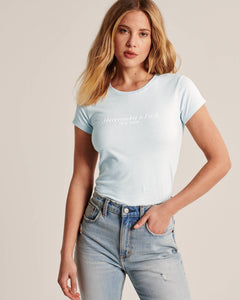 A&F Short-Sleeve Logo Tee - npoutlet