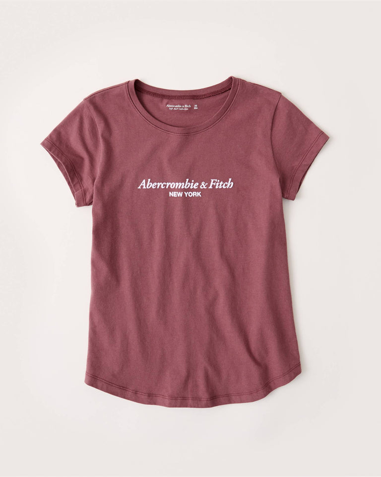 A&F Short-Sleeve Logo Tee - npoutlet