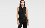 DKNY SLEEVELESS PLEATED TOP WITH TIE NECK - Naughty Panda Outlet