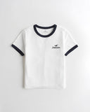 Hollister Waffle Ringer Graphic Tee - Naughty Panda Outlet