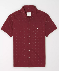 AE POPLIN SHORT SLEEVE BUTTON-UP SHIRT - Naughty Panda Outlet