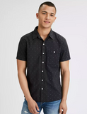 AE POPLIN SHORT SLEEVE BUTTON-UP SHIRT - Naughty Panda Outlet
