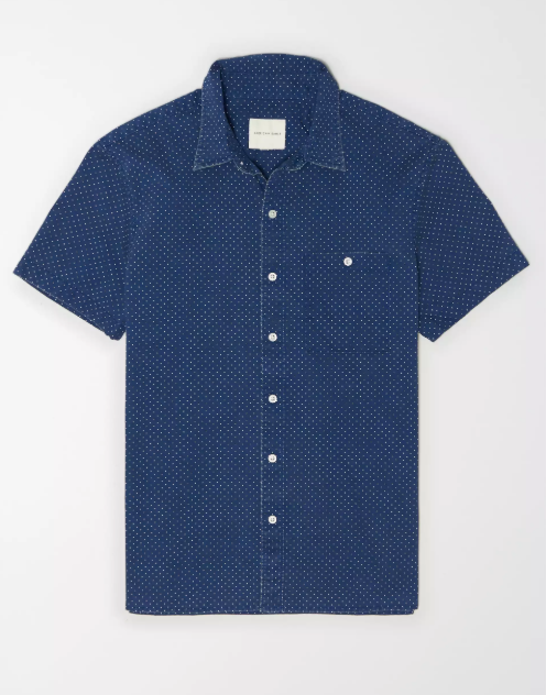 AE POPLIN SHORT SLEEVE BUTTON-UP SHIRT - Naughty Panda Outlet