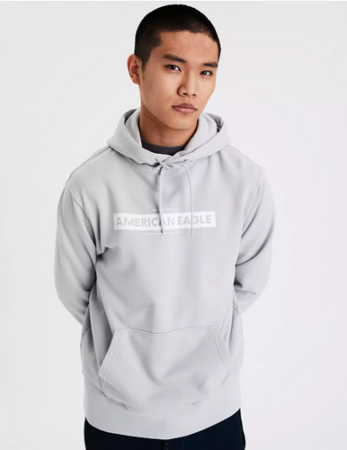 AE GARMENT-DYED GRAPHIC FLEECE HOODIE - Naughty Panda Outlet