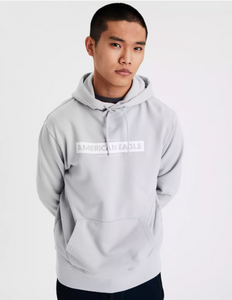 AE GARMENT-DYED GRAPHIC FLEECE HOODIE - Naughty Panda Outlet