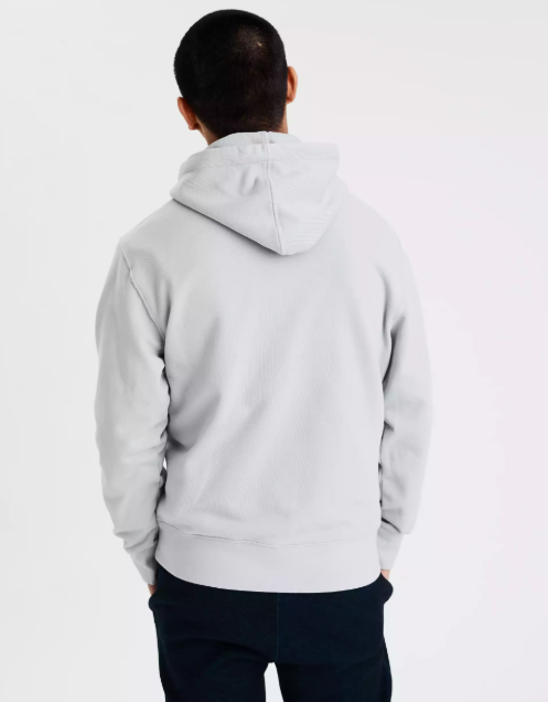 AE GARMENT-DYED GRAPHIC FLEECE HOODIE - Naughty Panda Outlet