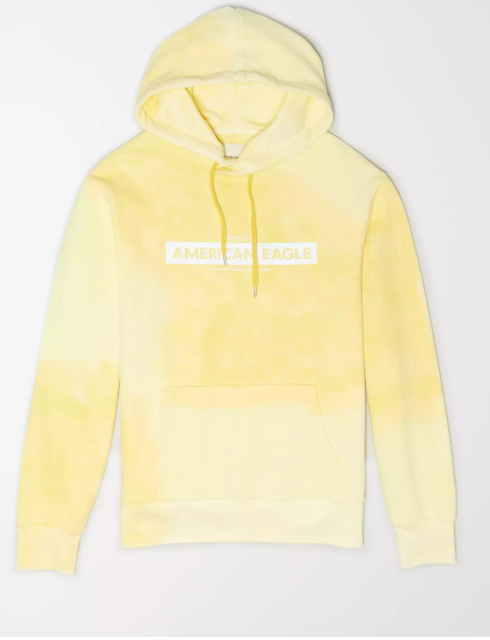 AE TIE-DYE GRAPHIC FLEECE HOODIE - Naughty Panda Outlet