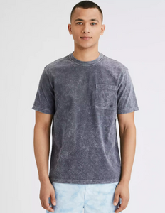 AE VINTAGE WASH DYE EFFECT POCKET T-SHIRT - Naughty Panda Outlet