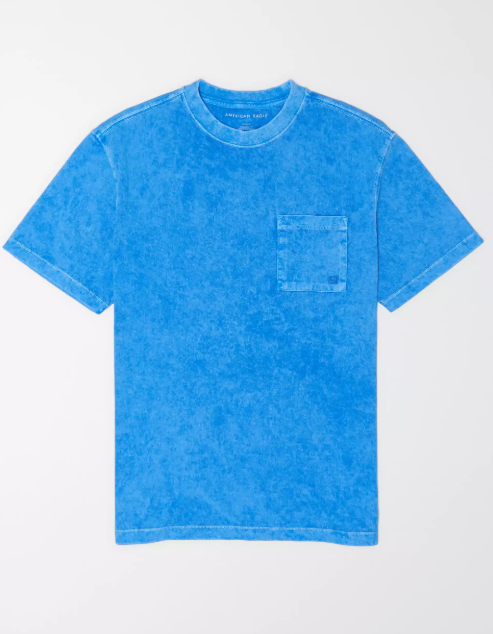 AE VINTAGE WASH DYE EFFECT POCKET T-SHIRT - Naughty Panda Outlet