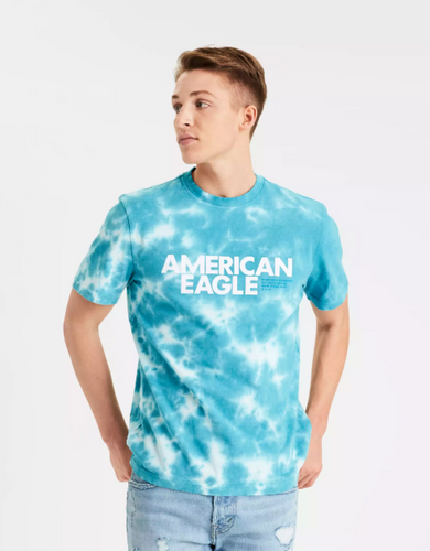 AE VINTAGE WASH TIE-DYE GRAPHIC T-SHIRT - Naughty Panda Outlet