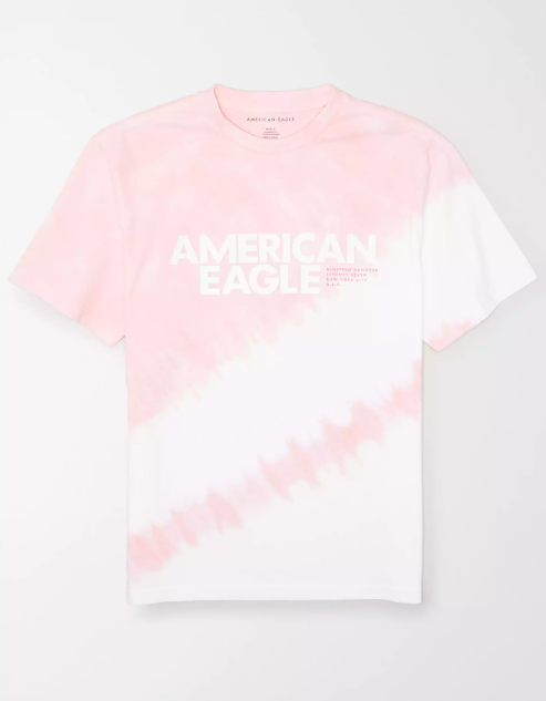 AE VINTAGE WASH TIE-DYE GRAPHIC T-SHIRT - Naughty Panda Outlet