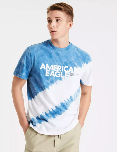 AE VINTAGE WASH TIE-DYE GRAPHIC T-SHIRT - Naughty Panda Outlet