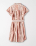 AE SHORT SLEEVE BUTTON FRONT SHIRT DRESS - Naughty Panda Outlet