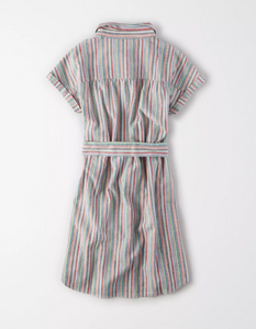 AE SHORT SLEEVE BUTTON FRONT SHIRT DRESS - Naughty Panda Outlet