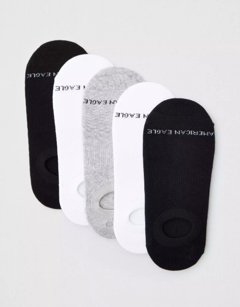 AE INVISIBLE SOCKS 5-PACK MALE - Naughty Panda Outlet